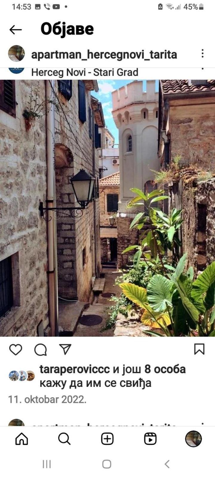 Apartment Tarita Herceg Novi Exteriér fotografie